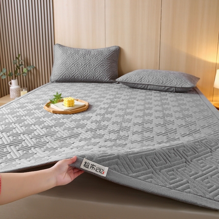 91家纺网 家纺一手货源 找家纺 （总）春皖家纺 2025新款全棉老粗布夹棉凉席护垫