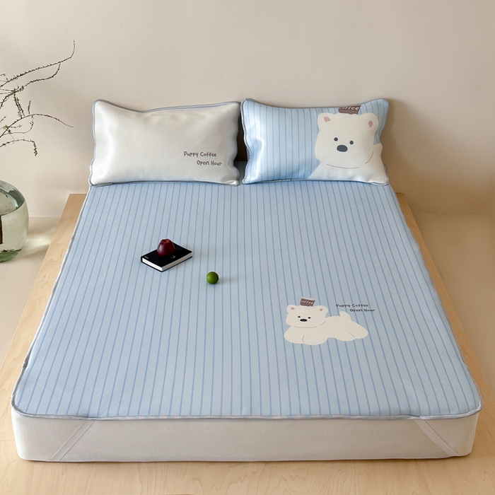 91家纺网 家纺一手货源 找家纺 （总）如一2025A类ins大版数码卡通印花冰丝凉感席