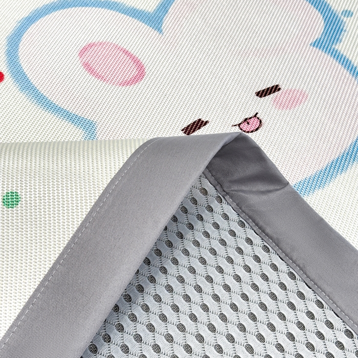 91家纺网 家纺一手货源 找家纺 倾慕  2025新款数码大版时尚卡通风冰藤席 BUNNY兔