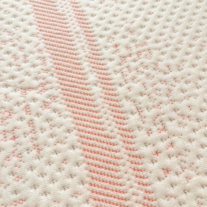 91家纺网 家纺一手货源 找家纺 雅居纺家纺 2025新款A类加厚三明治底简约提花凉感席系列-床笠款 线条-粉