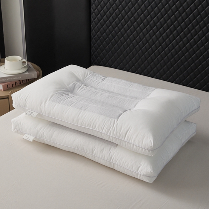 91家纺网 家纺一手货源 找家纺 （总）幸运草2025新款纯棉决明子木棉两用枕芯成人家用羽丝绒枕芯