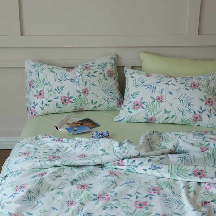 91家纺网 家纺一手货源 找家纺 （总）棉眠 2025新款纯棉花边夏被套件