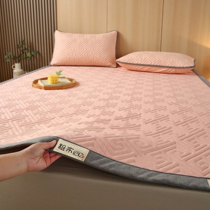 91家纺网 家纺一手货源 找家纺 （总）春皖家纺 2025新款全棉老粗布夹棉凉席护垫