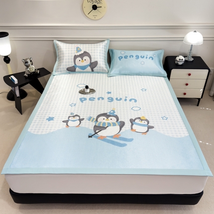 91家纺网 家纺一手货源 找家纺 （总）倾慕  2025新款数码大版时尚卡通风冰藤席