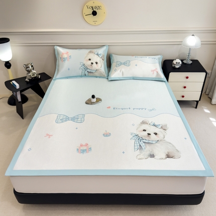 91家纺网 家纺一手货源 找家纺 （总）倾慕  2025新款数码大版时尚卡通风冰藤席