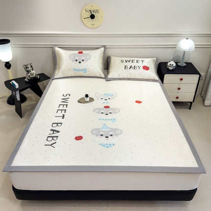 91家纺网 家纺一手货源 找家纺 （总）倾慕  2025新款数码大版时尚卡通风冰藤席