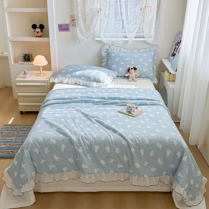 91家纺网 家纺一手货源 找家纺 （总）九花鹿 2025新款凉感提花夏被