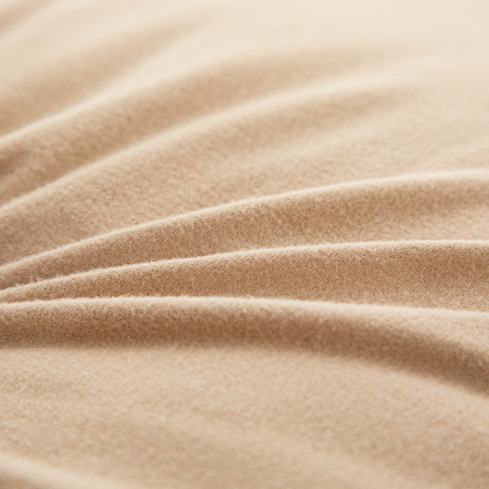 91家纺网 家纺一手货源 找家纺 沐沐家纺  2026新款平板拉毛护腰靠背 杏色