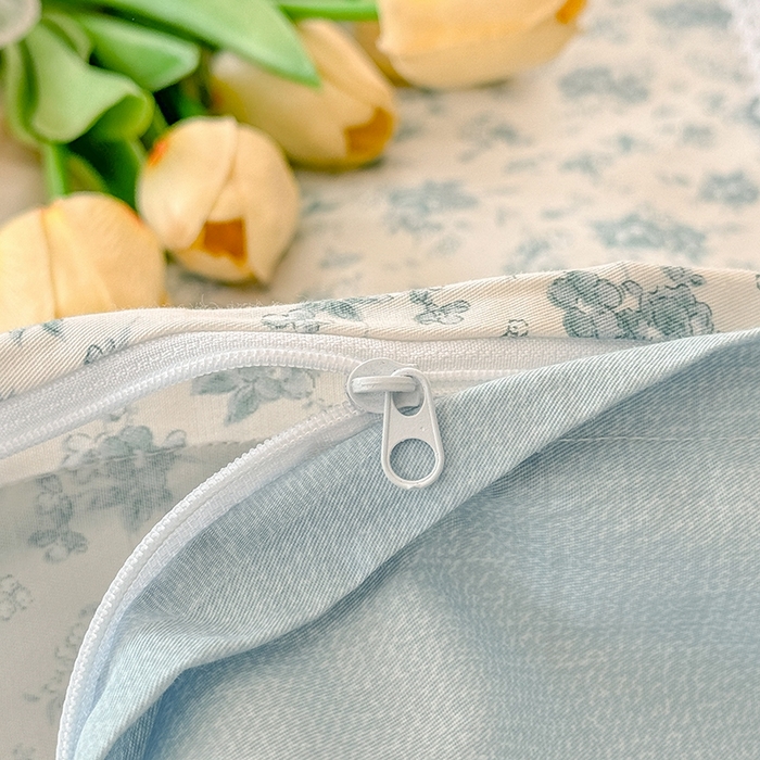 91家纺网 家纺一手货源 找家纺 缦彩家纺  2025新款韩版全棉公主风床单四件套 海韵花