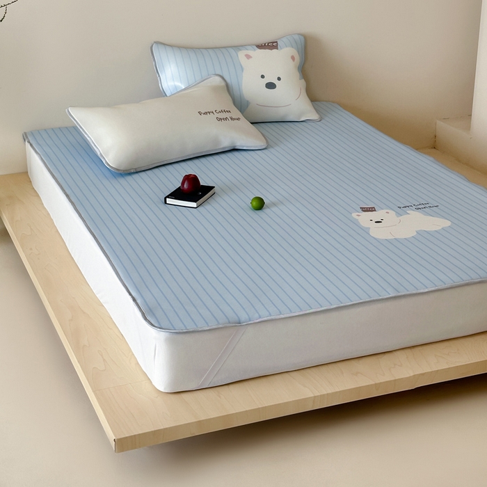 91家纺网 家纺一手货源 找家纺 （总）如一2025A类ins大版数码卡通印花冰丝凉感席