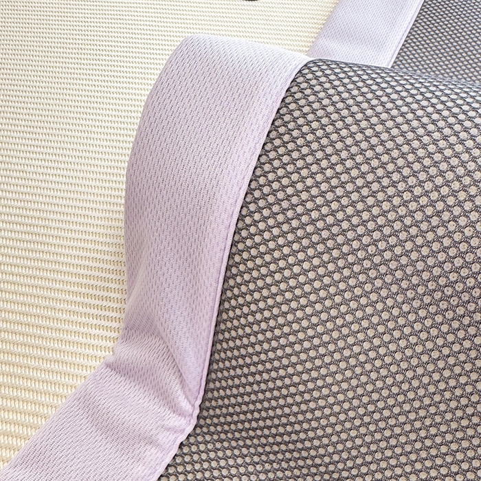 91家纺网 家纺一手货源 找家纺 蓝邻 2025春夏新款正版三丽鸥600D冰藤大版数码印花凉席-场景一 可爱库洛米