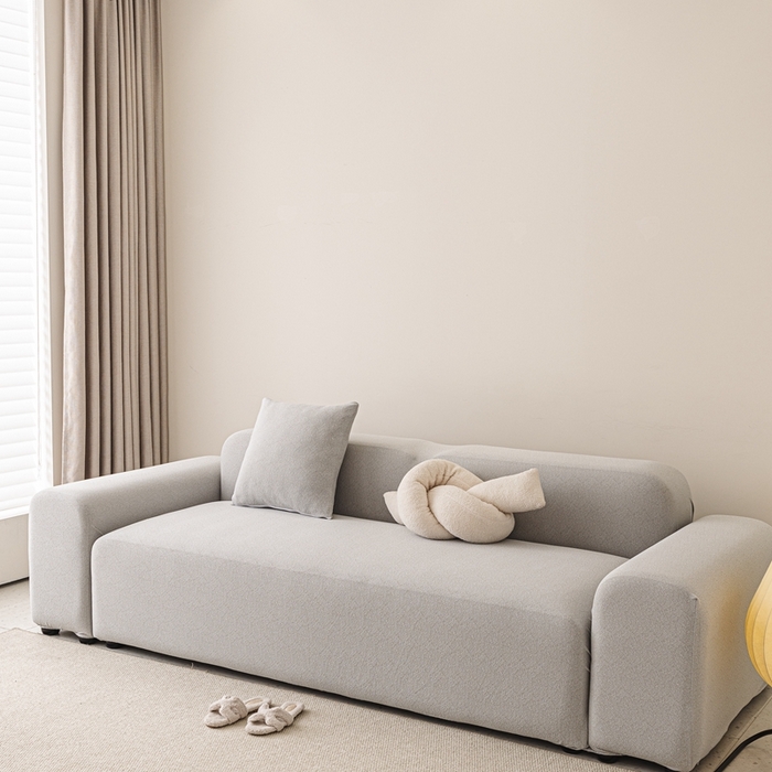 91家纺网 家纺一手货源 找家纺 沐沐家纺  2026新款素鸢沙发套 浅灰 单人(90-140cm)