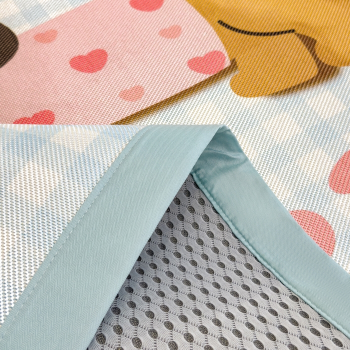 91家纺网 家纺一手货源 找家纺 倾慕  2025新款数码大版时尚卡通风冰藤席 BABY狗