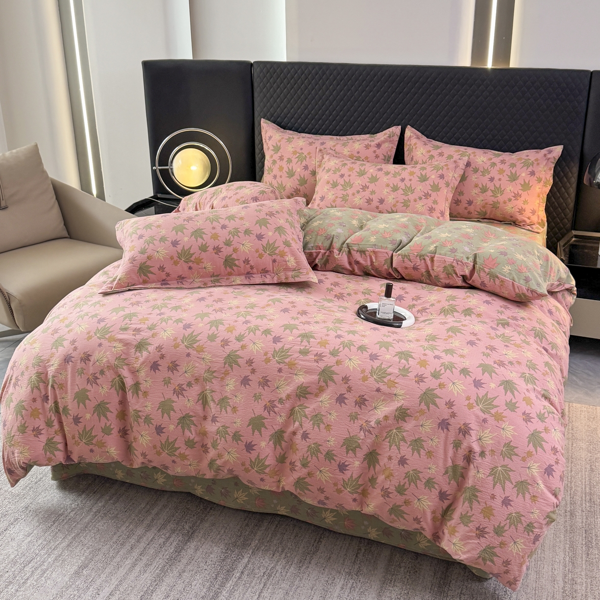 91家纺网 家纺一手货源 找家纺 （总）禧多家纺 2025新款亲肤舒适双层纱提花四件套