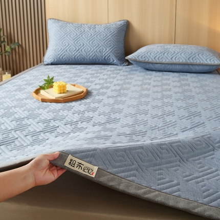 91家纺网 家纺一手货源 找家纺 （总）春皖家纺 2025新款全棉老粗布夹棉凉席护垫