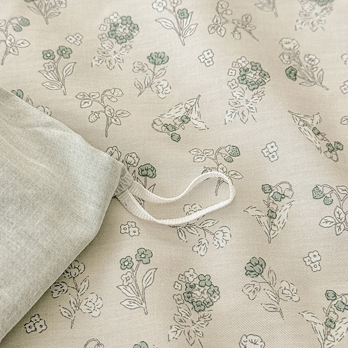 91家纺网 家纺一手货源 找家纺 缦彩家纺  2025新款韩版全棉公主风床单四件套 春野