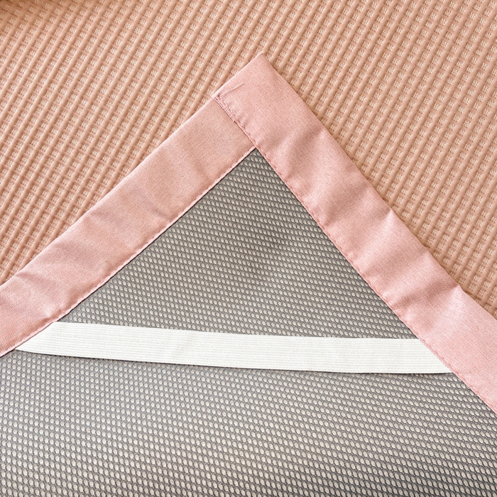 91家纺网 家纺一手货源 找家纺 雅居纺家纺 2025新款A类加厚三明治底华夫格绣花凉感席 床席款-幸福兔