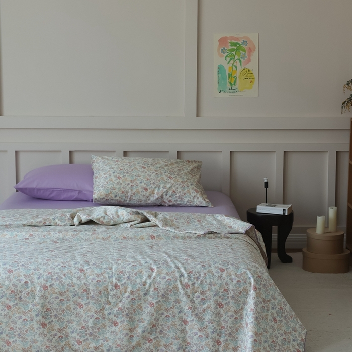 91家纺网 家纺一手货源 找家纺 棉眠 2025新款纯棉花边夏被套件 美琪