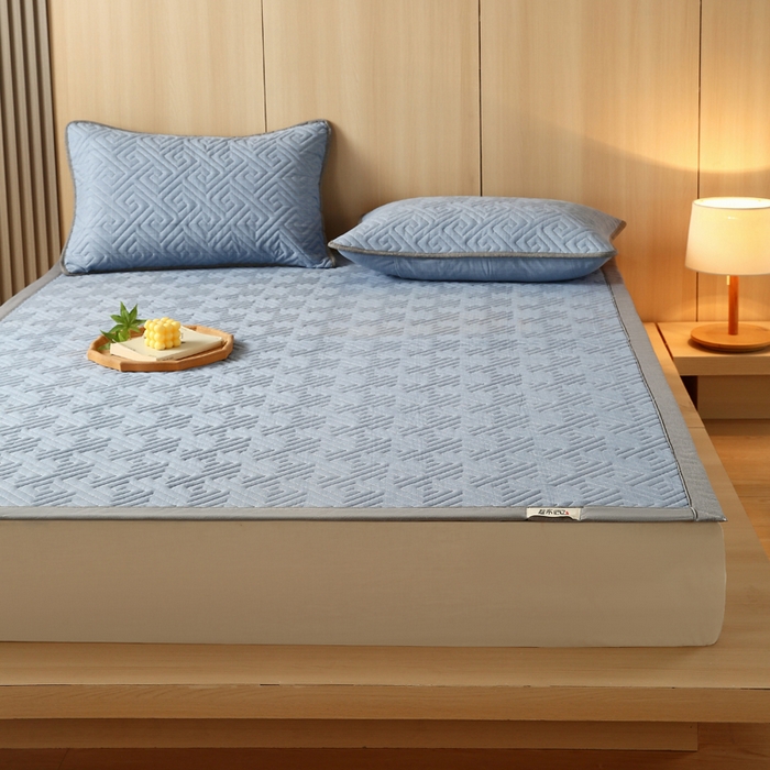 91家纺网 家纺一手货源 找家纺 （总）春皖家纺 2025新款全棉老粗布夹棉凉席护垫