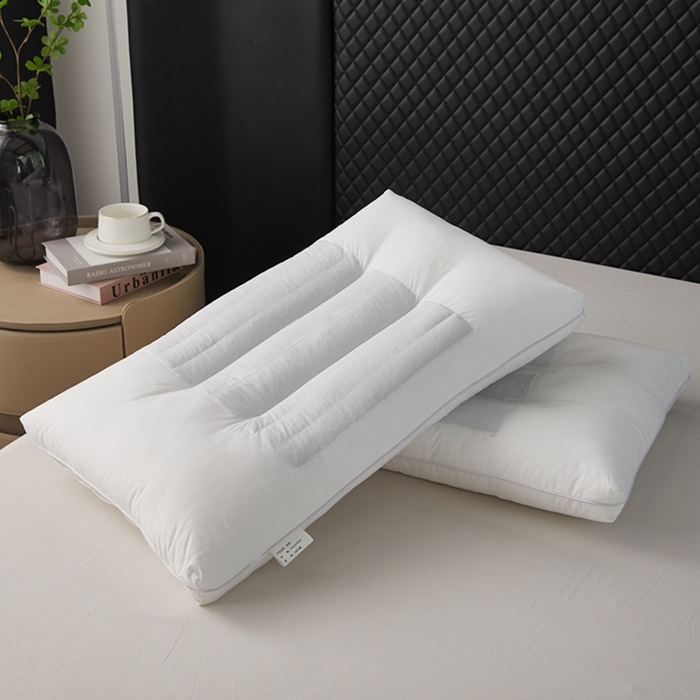 91家纺网 家纺一手货源 找家纺 （总）幸运草2025新款纯棉决明子木棉两用枕芯成人家用羽丝绒枕芯