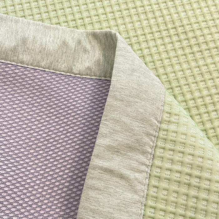 91家纺网 家纺一手货源 找家纺 雅居纺家纺 2025新款A类加厚三明治底华夫格绣花凉感席 床席款-爬爬熊猫