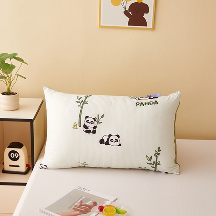 91家纺网 家纺一手货源 找家纺 （总）幸运草2025新款AB版棉泡泡可爱超柔舒适枕单人学生家用压不扁枕芯