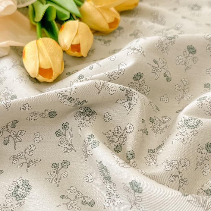 91家纺网 家纺一手货源 找家纺 缦彩家纺  2025新款韩版全棉公主风床单四件套 春野