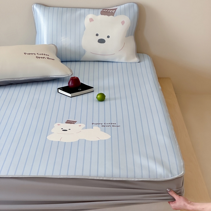 91家纺网 家纺一手货源 找家纺 （总）如一2025A类ins大版数码卡通印花冰丝凉感席