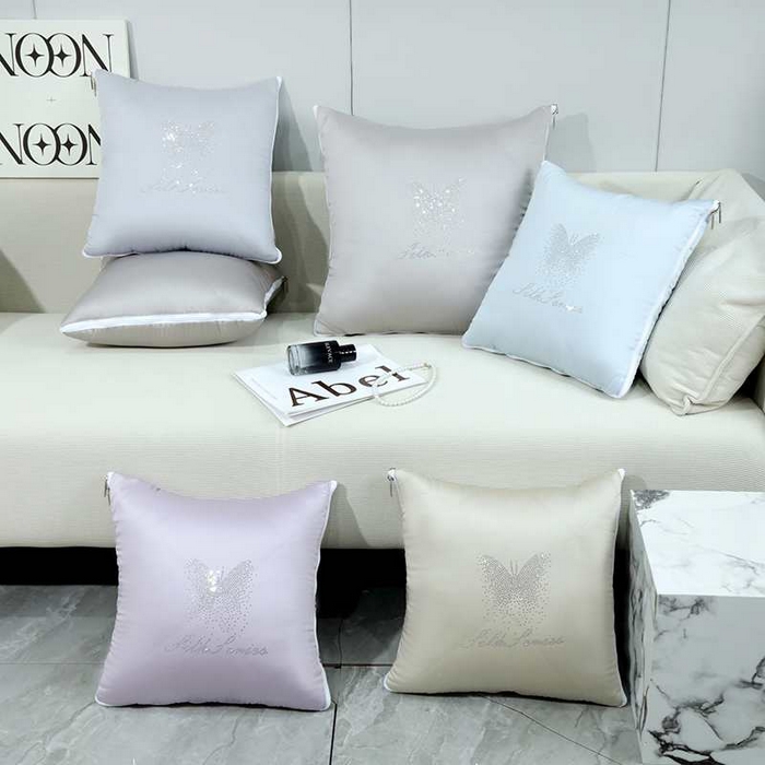 91家纺网 家纺一手货源 找家纺 2025新款天丝蝴蝶凉感抱枕被 组合图