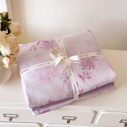 91家纺网 家纺一手货源 找家纺 （总）喜四方 2025新款全棉A类母婴级抗菌全棉双层纱四件套