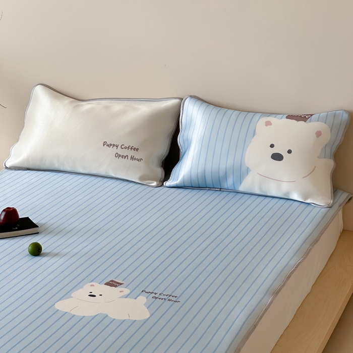 91家纺网 家纺一手货源 找家纺 （总）如一2025A类ins大版数码卡通印花冰丝凉感席