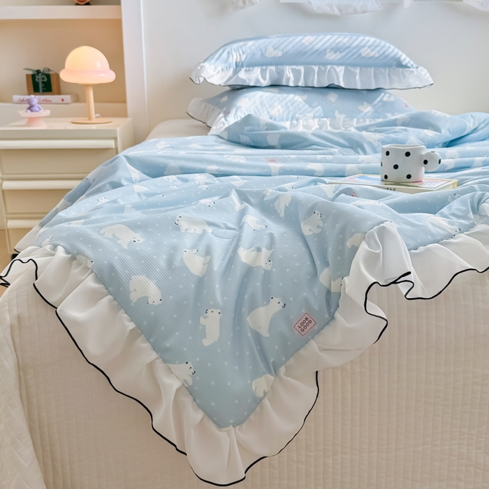 91家纺网 家纺一手货源 找家纺 （总）九花鹿 2025新款凉感提花夏被