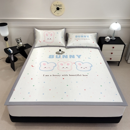 91家纺网 家纺一手货源 找家纺 （总）倾慕  2025新款数码大版时尚卡通风冰藤席