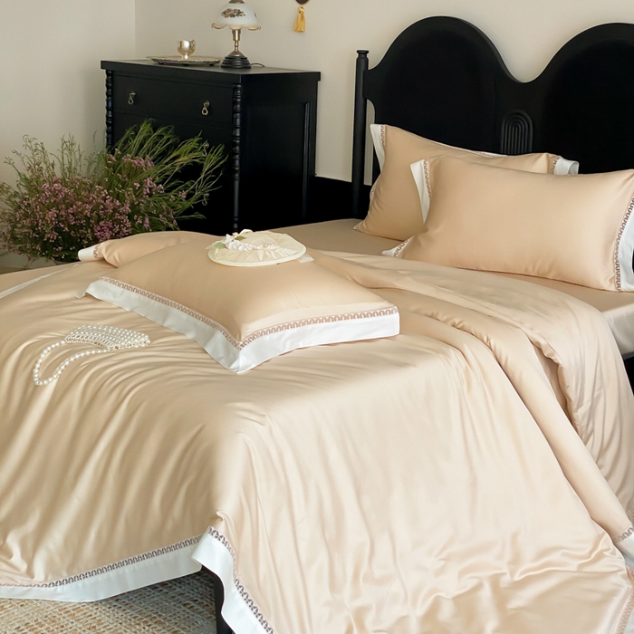 91家纺网 家纺一手货源 找家纺 （总）云栖家居 2025天丝棉镂空四件套-观夏