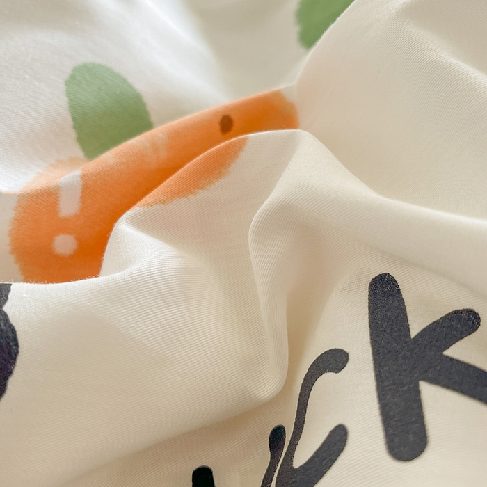 91家纺网 家纺一手货源 找家纺 琪格格 2025春夏新款全棉纯棉40S13372小清新四件套 快乐萌宠