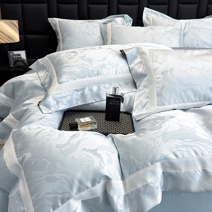 91家纺网 家纺一手货源 找家纺 （总） 2025新品床上用品高端A类100支天丝棉贡缎提花四件套全棉纯棉长绒棉夏季轻奢真丝全工艺