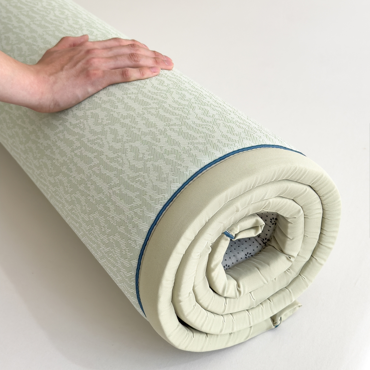 91家纺网 家纺一手货源 找家纺 席世家 2025新款凉感肌理多功能垫 肌理-绿