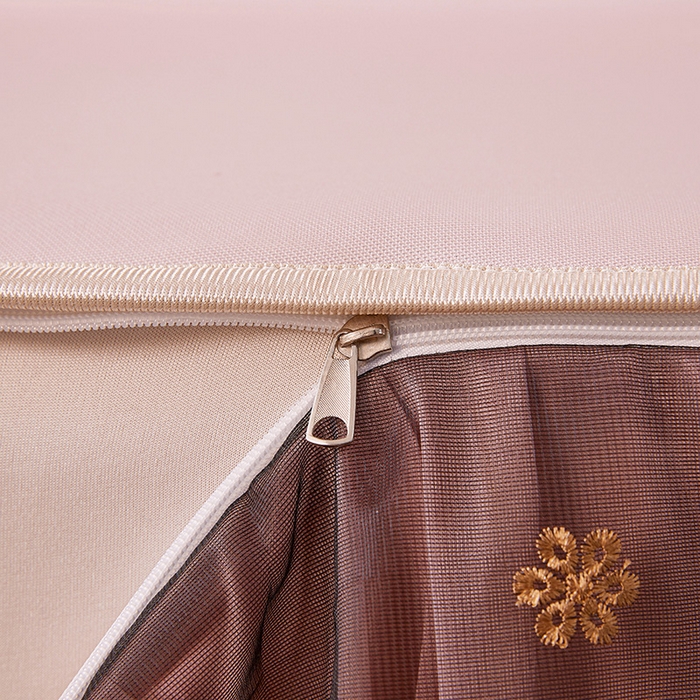 91家纺网 家纺一手货源 找家纺 情恒家纺 2025新款纯色可拆卸PE海洋丝床裙席三件套 密语粉