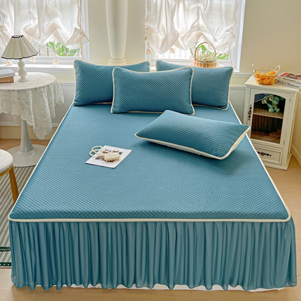 91家纺网 家纺一手货源 找家纺 （总）格真 2025新款床裙款豆豆席