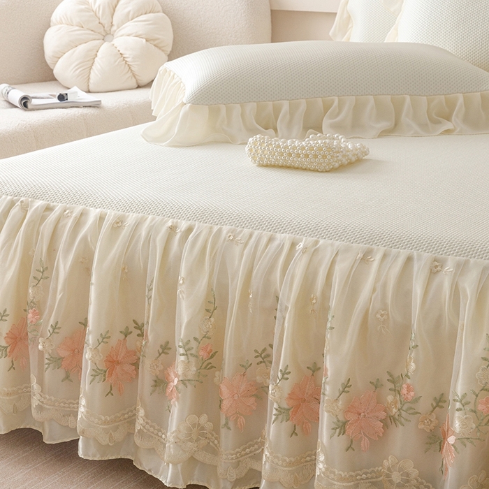 91家纺网 家纺一手货源 找家纺 好儿喜家纺  2025新款海洋丝凉感夏被四件套（此款控价所有尺寸（劵后）利润不得低于50元） 奶白