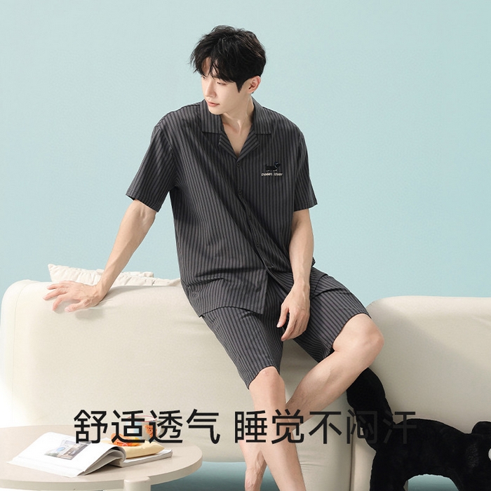 91家纺网 家纺一手货源 找家纺 （总）妍景家居生活馆2025新款翻领黑条纹小黑狗-5E5191