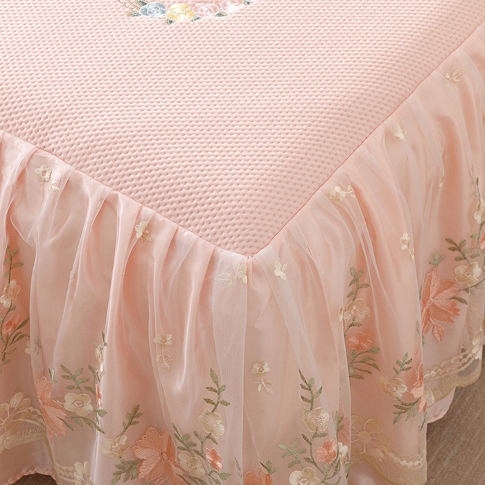 91家纺网 家纺一手货源 找家纺 好儿喜家纺  2025新款海洋丝凉感夏被四件套（此款控价所有尺寸（劵后）利润不得低于50元） 浅粉 