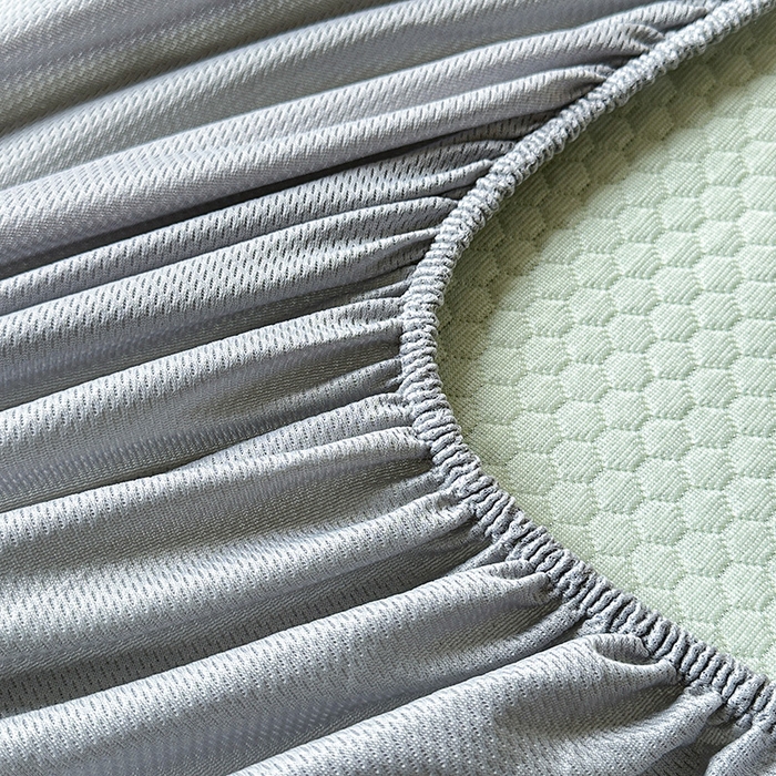 91家纺网 家纺一手货源 找家纺 布卢姆床垫2025新款A类PE乙纶冰豆豆床笠款凉席 樱桃绿