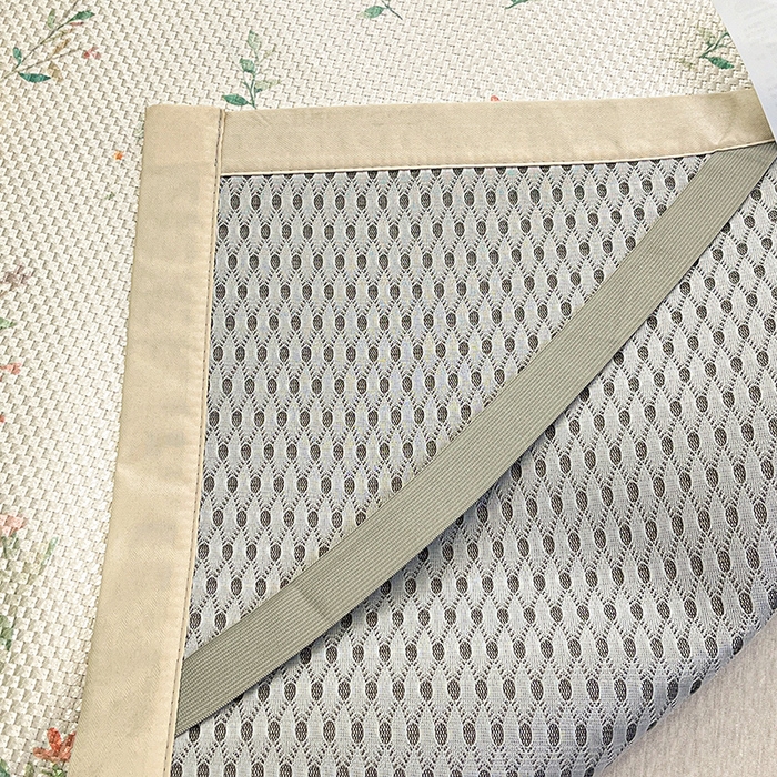 91家纺网 家纺一手货源 找家纺 布卢姆床垫2025新款A类数码印花冰藤席夏凉席--床席款 花园小兔