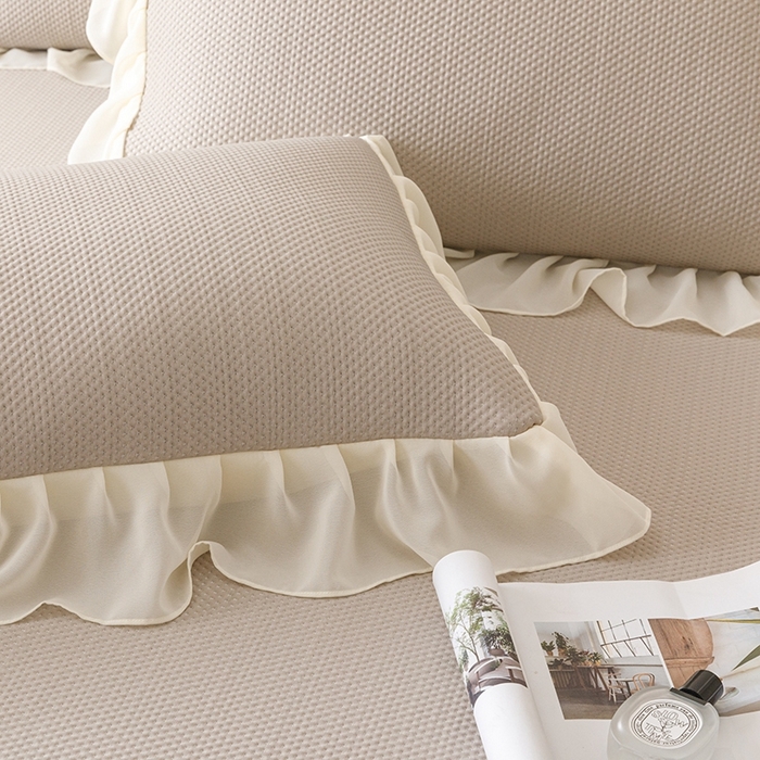 91家纺网 家纺一手货源 找家纺 好儿喜家纺  2025新款海洋丝凉感夏被四件套（此款控价所有尺寸（劵后）利润不得低于50元） 咖 