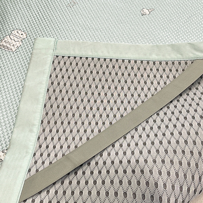 91家纺网 家纺一手货源 找家纺 布卢姆床垫2025新款A类数码印花冰藤席夏凉席--床席款 牛奶猫咪