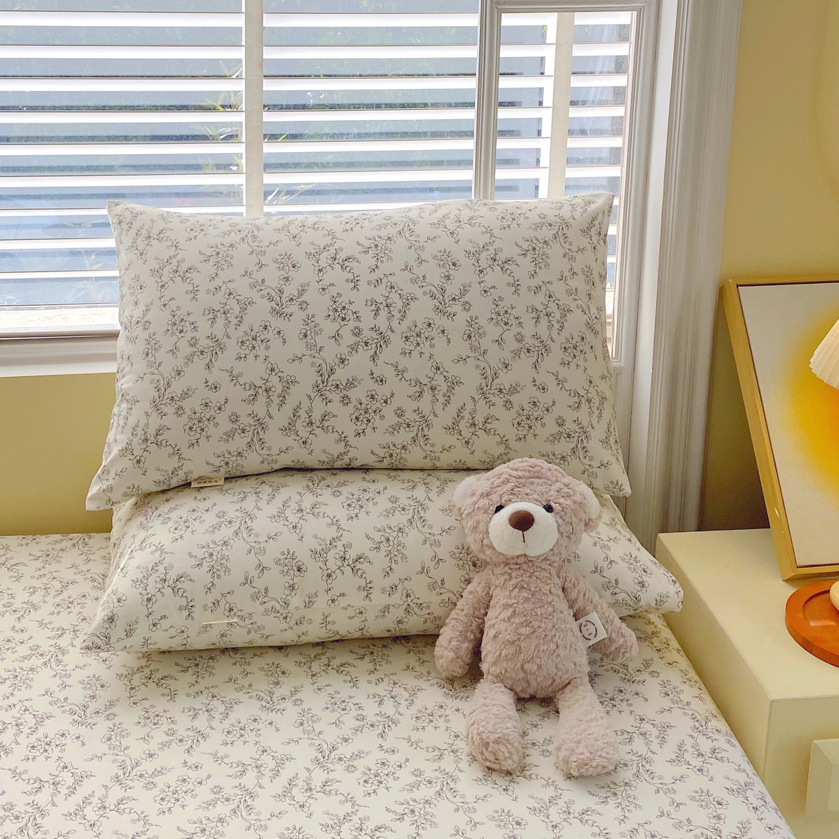 91家纺网 家纺一手货源 找家纺 （总）慕尚家纺 2025新款全棉纯棉老粗布花卉床单款凉席席子