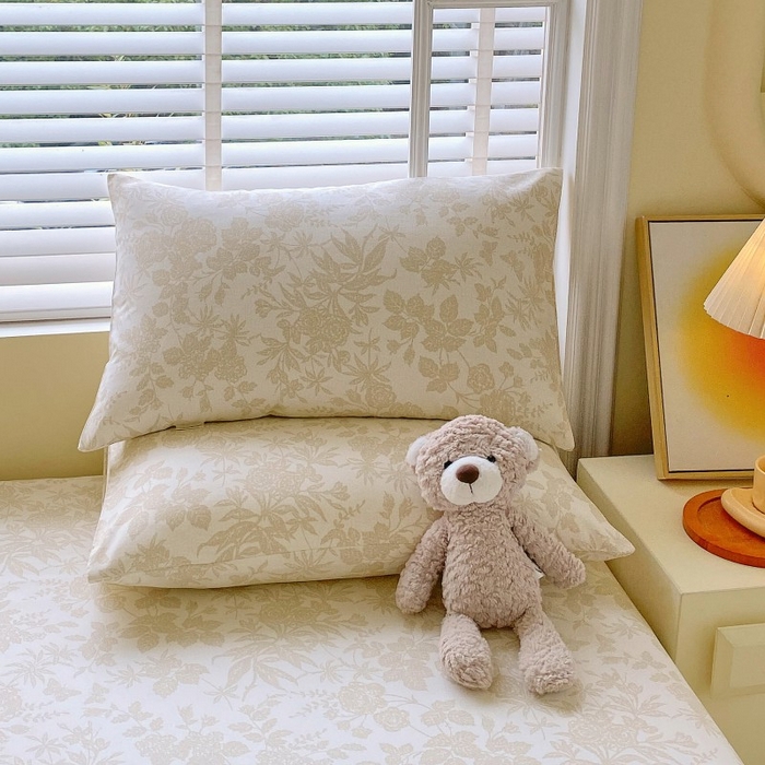 91家纺网 家纺一手货源 找家纺 慕尚家纺 2025新款全棉纯棉老粗布花卉床单款凉席席子 枫叶