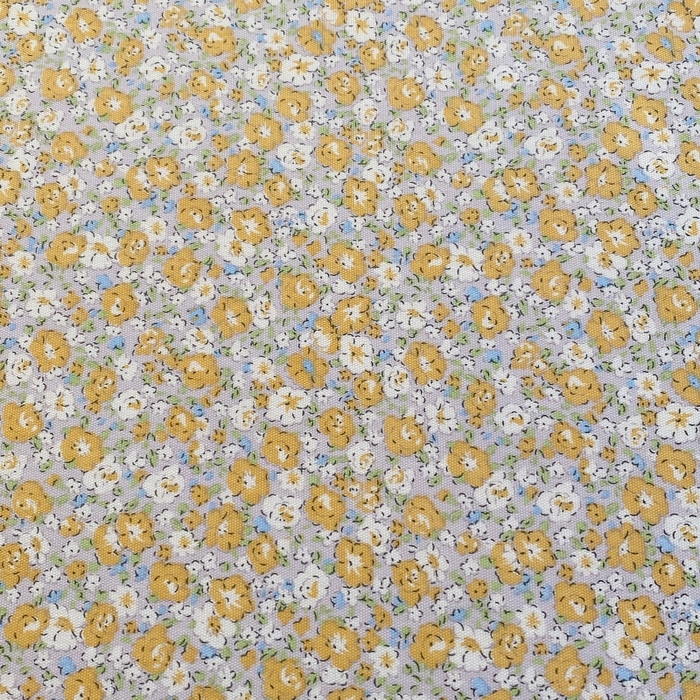 91家纺网 家纺一手货源 找家纺 慕尚家纺 2025新款全棉纯棉老粗布花卉床单款凉席席子 花漾-黄