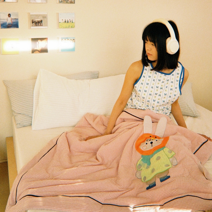 91家纺网 家纺一手货源 找家纺 （总）喜多兔儿童家纺 2025新款色织天丝水洗棉夏被被子被芯